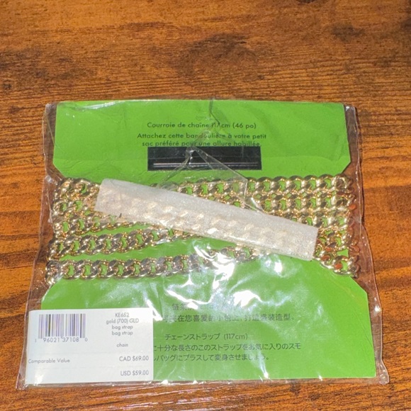 Kate Spade Gold Chain Strap - Picture 2 of 3